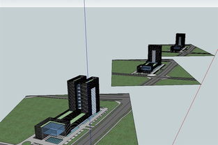 現代電力公司辦公建筑設計 SU模型、效果圖與電力系統安裝一體化方案